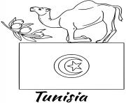 tunisia flag camel