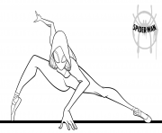 Printable Spider Girl coloring pages