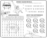 Printable Spider Man ITSV Coloring Activities coloring pages