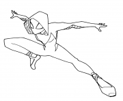Printable Spider Gwen coloring pages