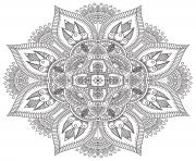 Printable mandala zen antistress difficult coloring pages