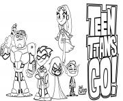 Printable Teen Titans Go coloring pages
