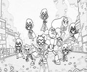 Printable Teen Titans Go 3 coloring pages