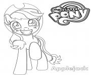 Printable Applejack My Little Pony  coloring pages