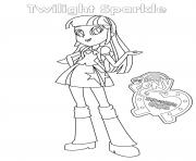 Printable Equestria Girls Twilight Sparkle coloring pages