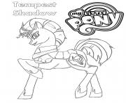 Printable Tempest Shadow My Little Pony coloring pages
