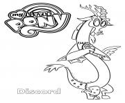 Printable Discord MLP coloring pages