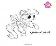 Printable Rainbow Dash Crystal Empire My little pony coloring pages