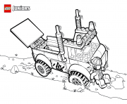 Printable lego truck coloring pages