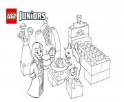 Printable lego juniors princess play with pets coloring pages