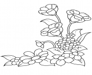 Printable spring flowers coloring pages