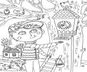 Printable 10 peter boy in march spring coloring pages