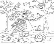 Printable peppy in march spring coloring pages