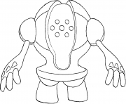Printable Registeel generation 3 coloring pages
