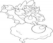 Printable Fulguris pokemon legendary generation 5 coloring pages