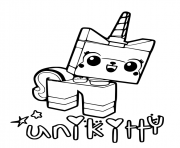 Printable lego unikitty happy coloring pages