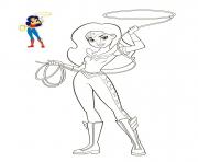Printable Wonder Woman DC Super Hero Girls coloring pages