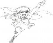 Printable supergirl dc super hero girls coloring pages