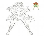 Printable Poison Ivy DC Super Hero Girls coloring pages