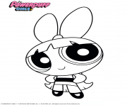 Printable blossom from ppg powerpuff girls coloring pages