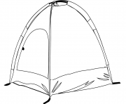 Printable camping tent coloring pages
