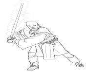 Printable mace windu Star Wars Episode II Attack of the Clones coloring pages
