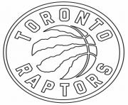 Printable Raptors NBA Toronto Logo coloring pages