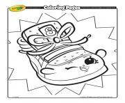 Printable Crayola Shopkins Sneaky Wedge coloring pages