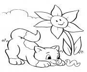 Printable Crayola cat and snake animal coloring pages