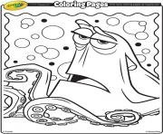 Printable Crayola finding Dory Hank coloring pages