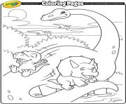 Printable Crayola Brachiosaurus Dinosaur coloring pages