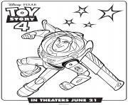 Printable Toy Story 4 Buzz Lightyear coloring pages