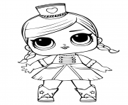 Printable lol doll majorette coloring pages