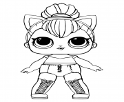 Printable lol doll kitty queen coloring pages