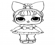 Printable lol doll fancy glitter coloring pages