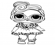 Printable lol doll dollface coloring pages
