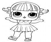 Printable lol doll line dancer coloring pages