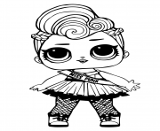 Printable lol doll miss punk coloring pages