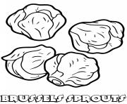 Printable vegetable brussels sprouts coloring pages