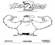 Printable Mighty Eagle Rovio and Sony Pictures coloring pages
