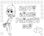 Grandparents Day Coloring Card