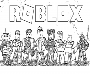 Printable Roblox Team coloring pages