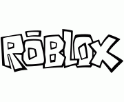 Printable roblox logo fun coloring pages