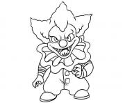 Printable pennywise mini clown coloring pages
