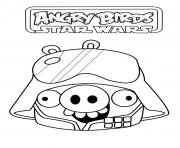 Printable angry birds star wars pig stormtrooper soldier coloring pages