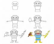 Printable how to draw zeus coloring pages