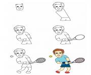 Printable how to draw andy murray coloring pages