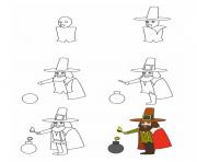 Printable how to draw guy fawkes coloring pages
