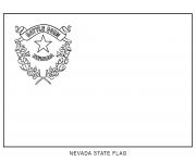 Printable nevada flag US State coloring pages