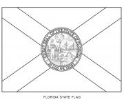 Printable florida flag US State coloring pages